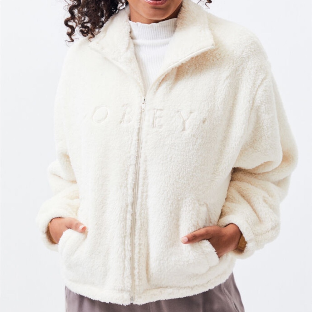 Zip Front Sweater by OBEY
